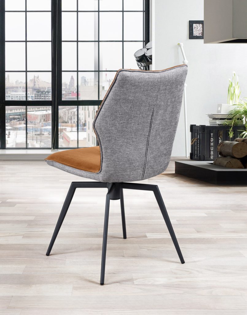Chaise Paloma derrière tissu cuivre - Girardeau