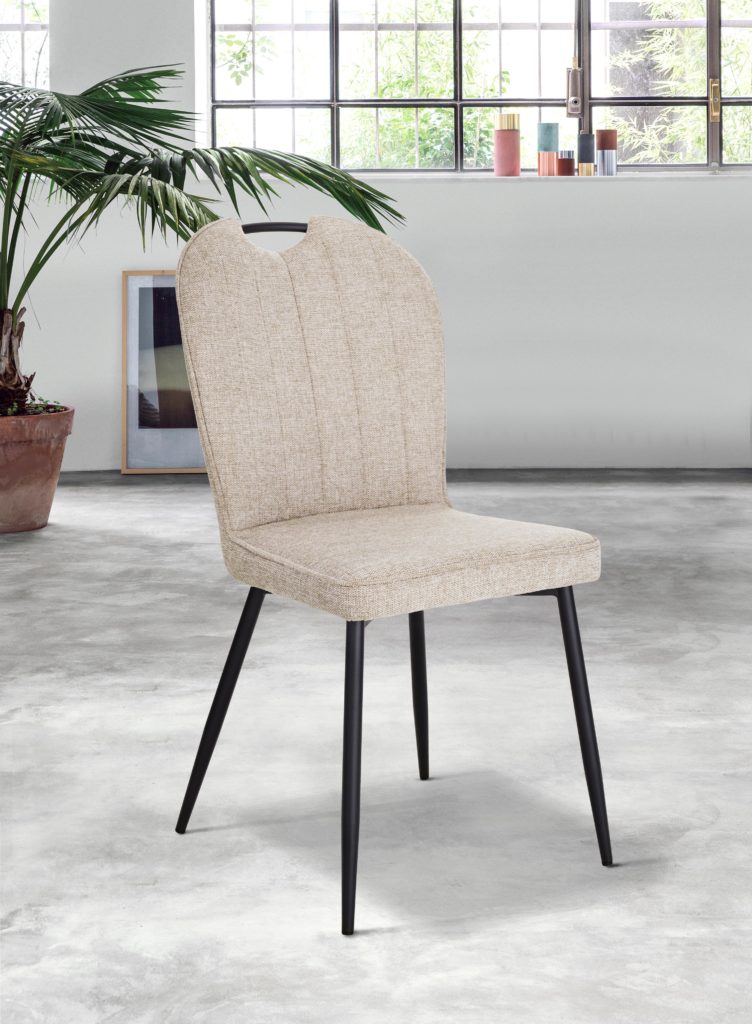 Chaise Salomé devant tissu beige- Girardeau