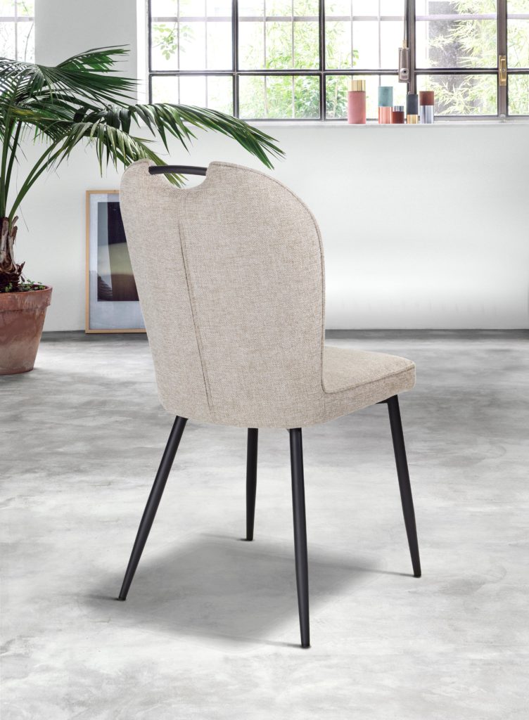 Chaise Salomé derrière tissu beige - Girardeau
