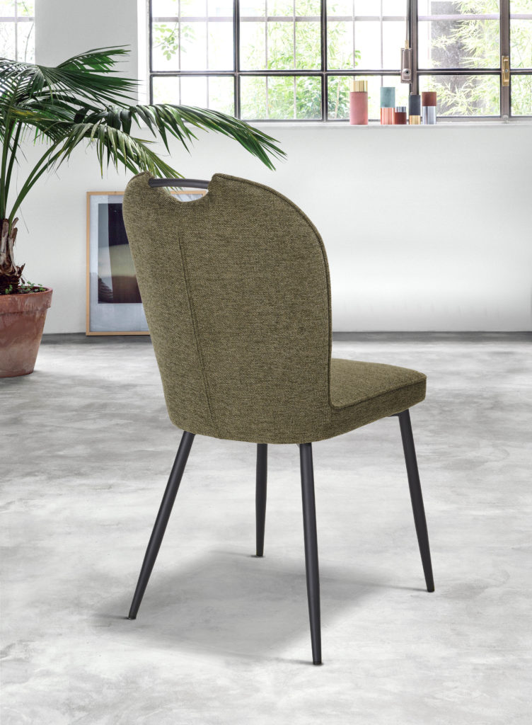 Chaise Salomé derrière tissu Vert - Girardeau