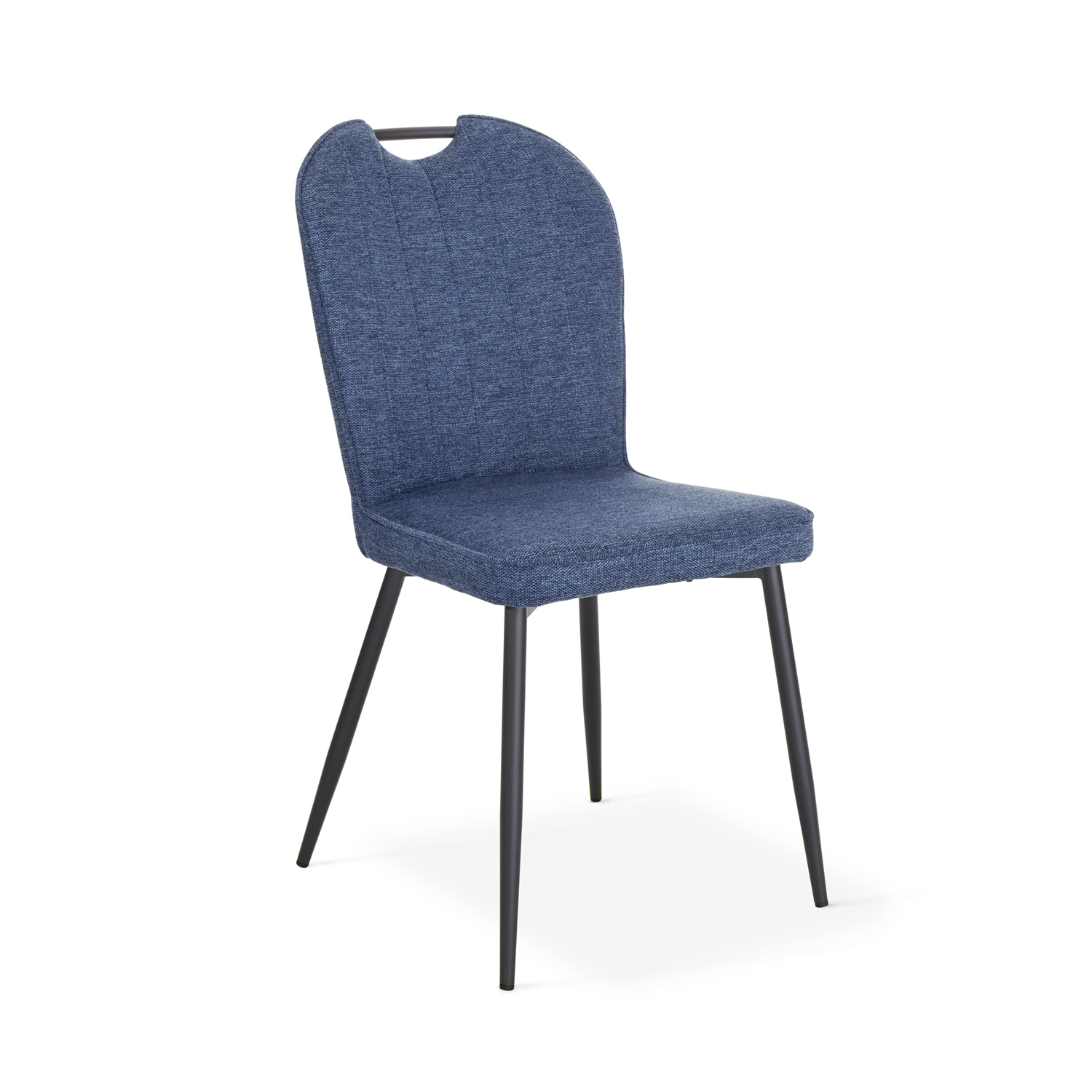Chaise Salomé tissu bleu