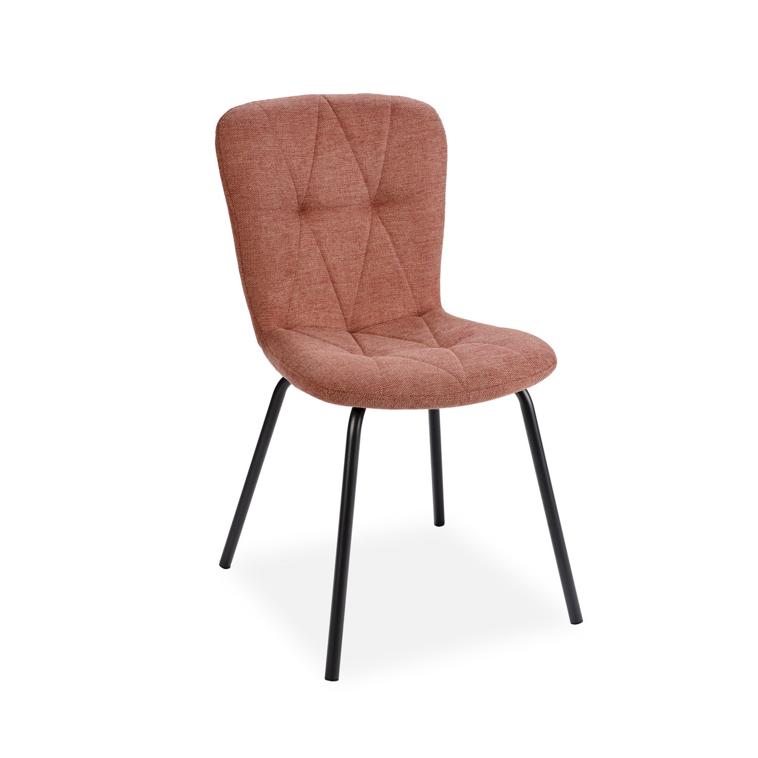 Chaise Emma tissu rose