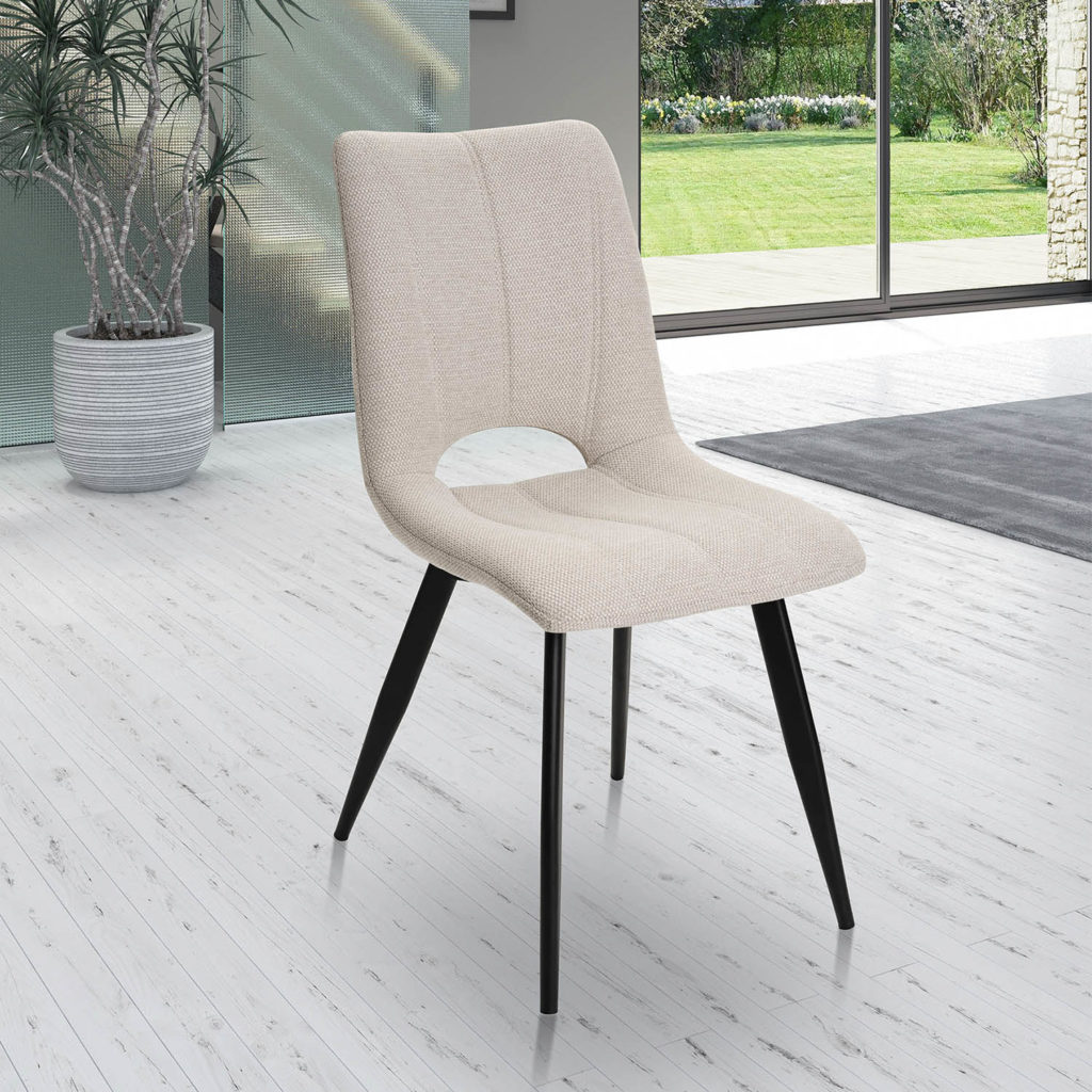 Ambiance chaise Coralie beige devant