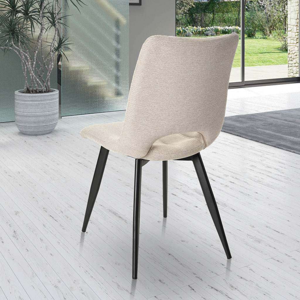 Ambiance chaise Coralie beige derrière
