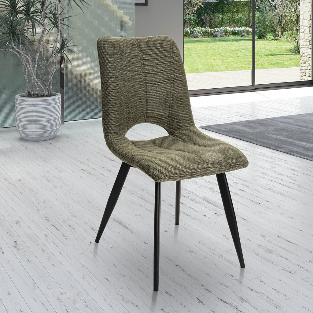 Ambiance chaise Coralie vert devant