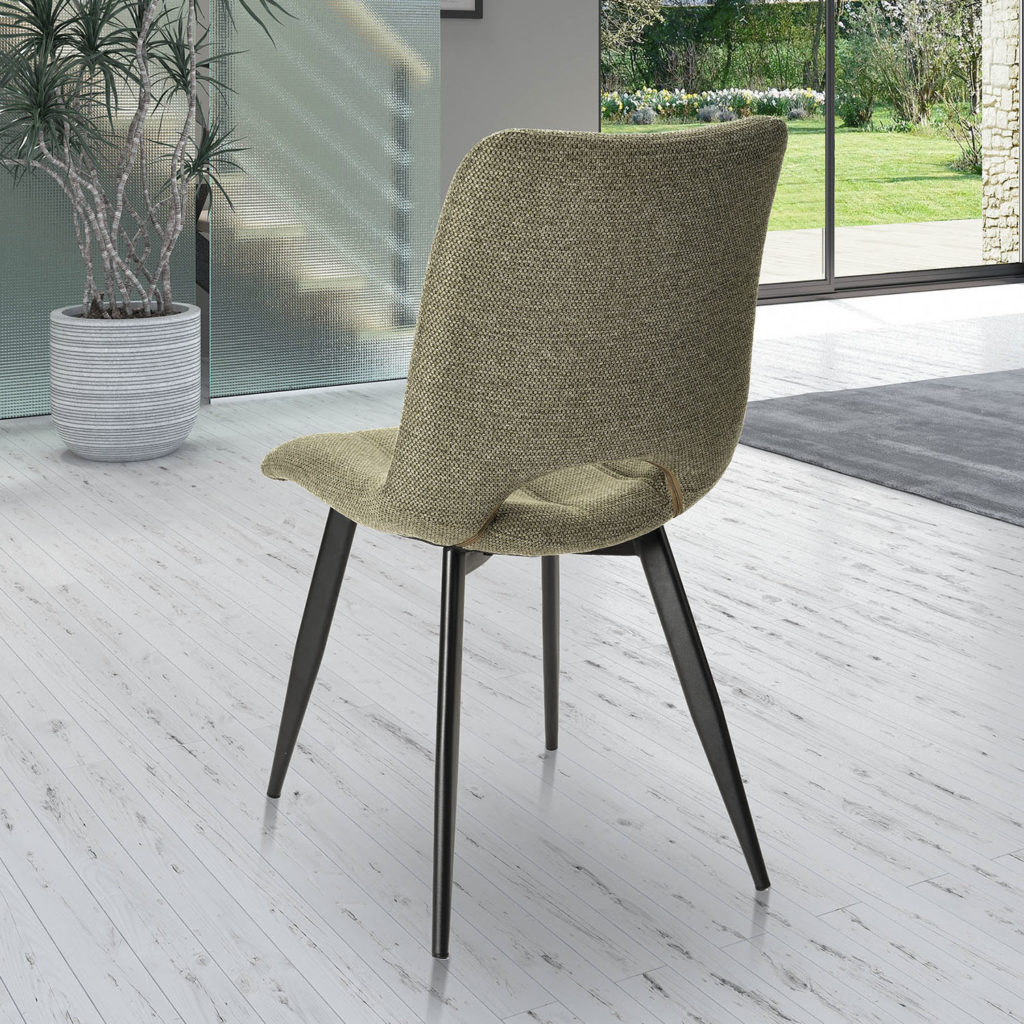 Ambiance chaise Coralie vert derrière