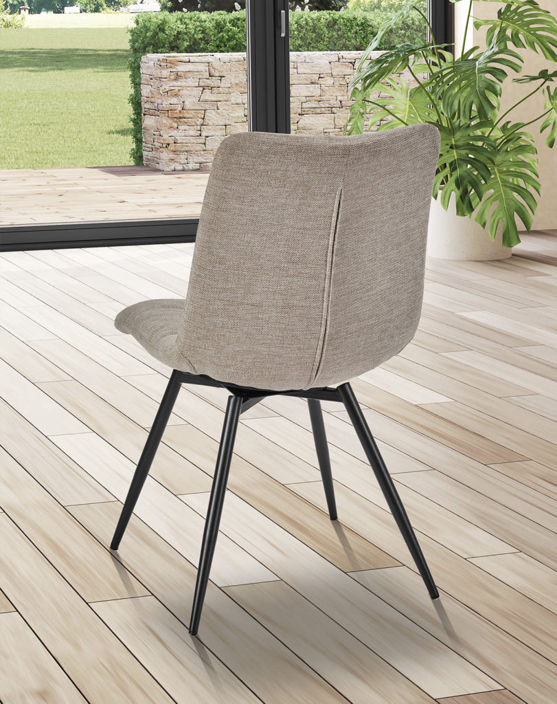 Ambiance chaise Angel'A tissu beige arrière