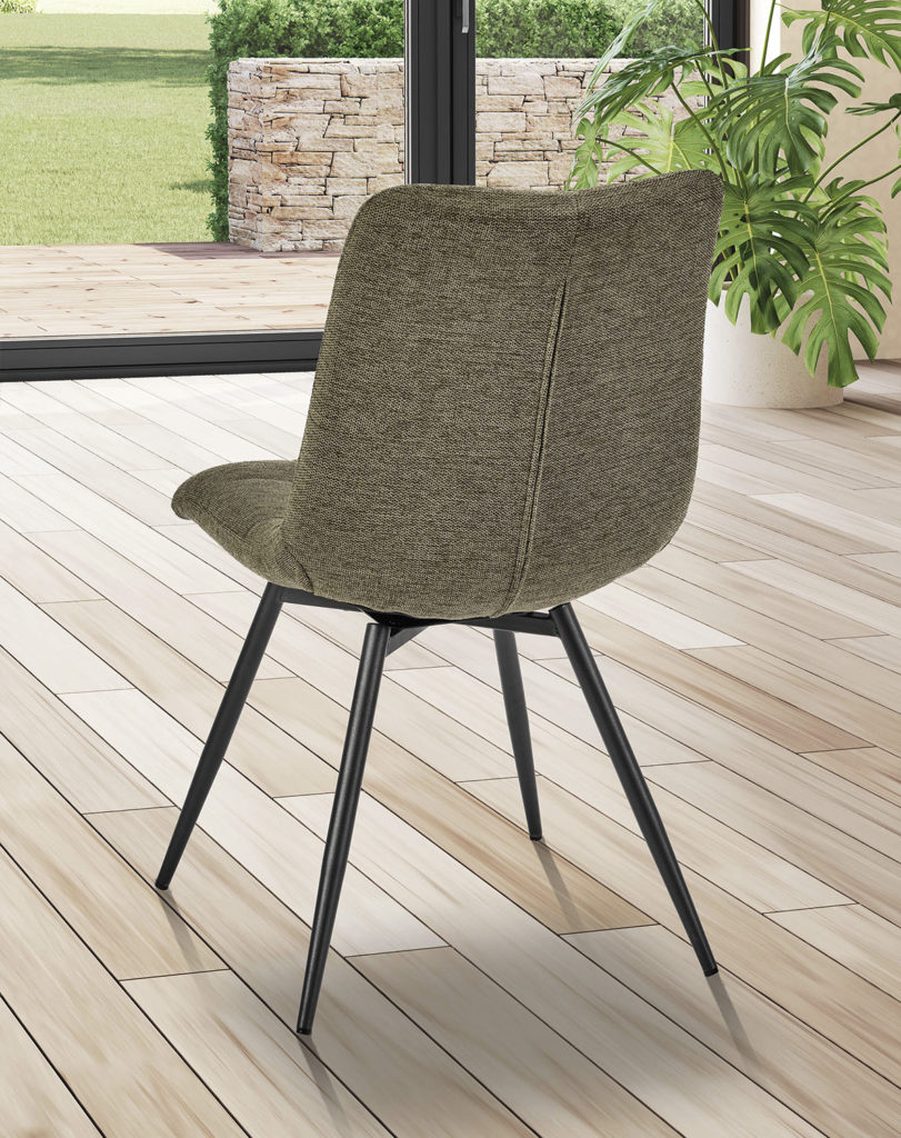 Ambiance chaise Angel'A tissu vert arrière