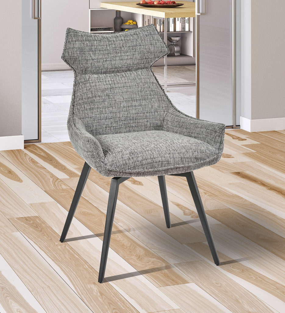 Ambiance chaise Ysis tissu gris avant