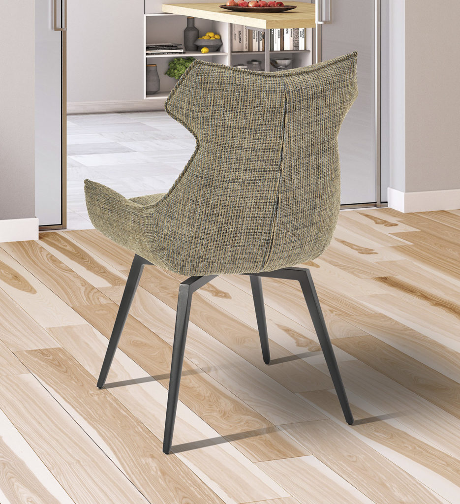 Ambiance chaise Ysis tissu vert arrière
