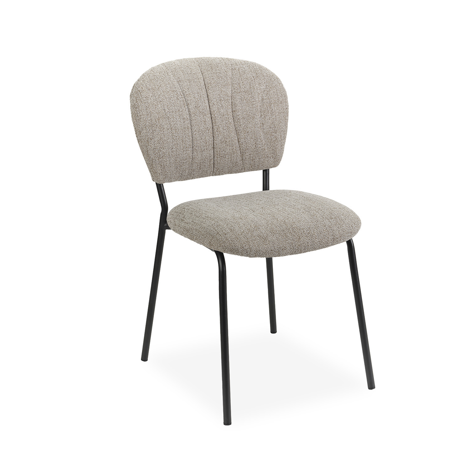 Chaise Aude tissu beige - Girardeau
