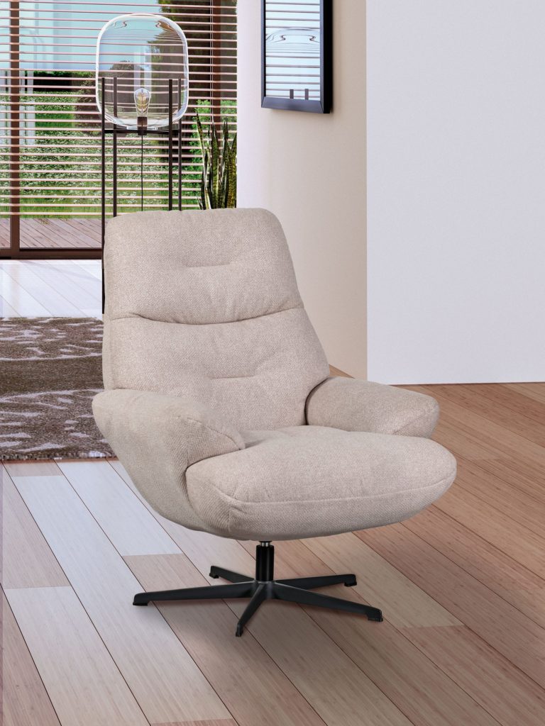 Fauteuil Tiago devant tissu beige - Girardeau
