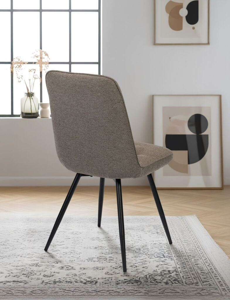 Chaise Clara gris taupe - Girardeau