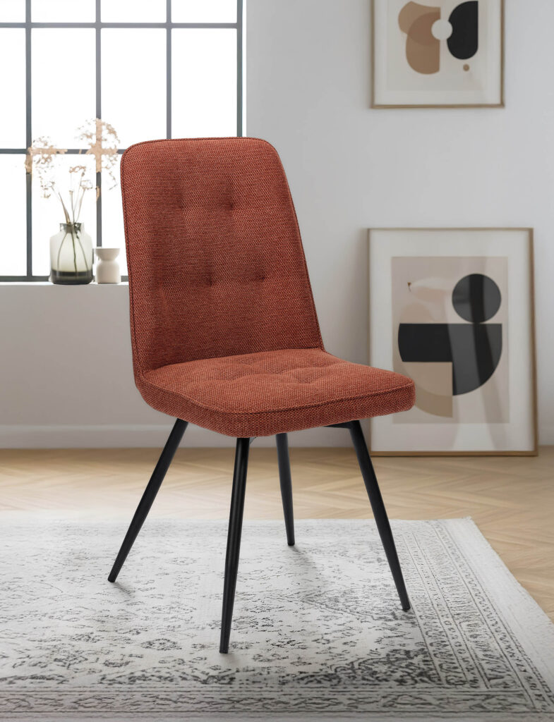 Chaise Clara terracotta avant - Girardeau