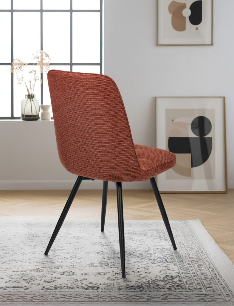 Chaise Clara terracotta arrière - Girardeau