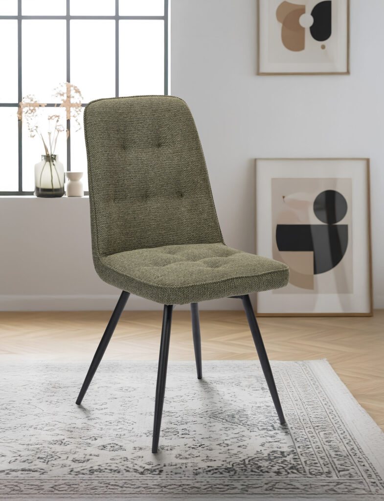 Chaise Clara vert avant - Girardeau