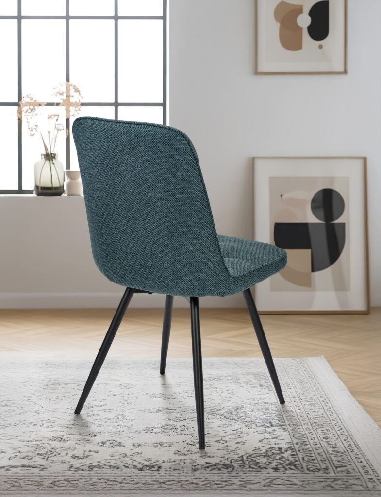 Chaise Clara bleu arrière - Girardeau