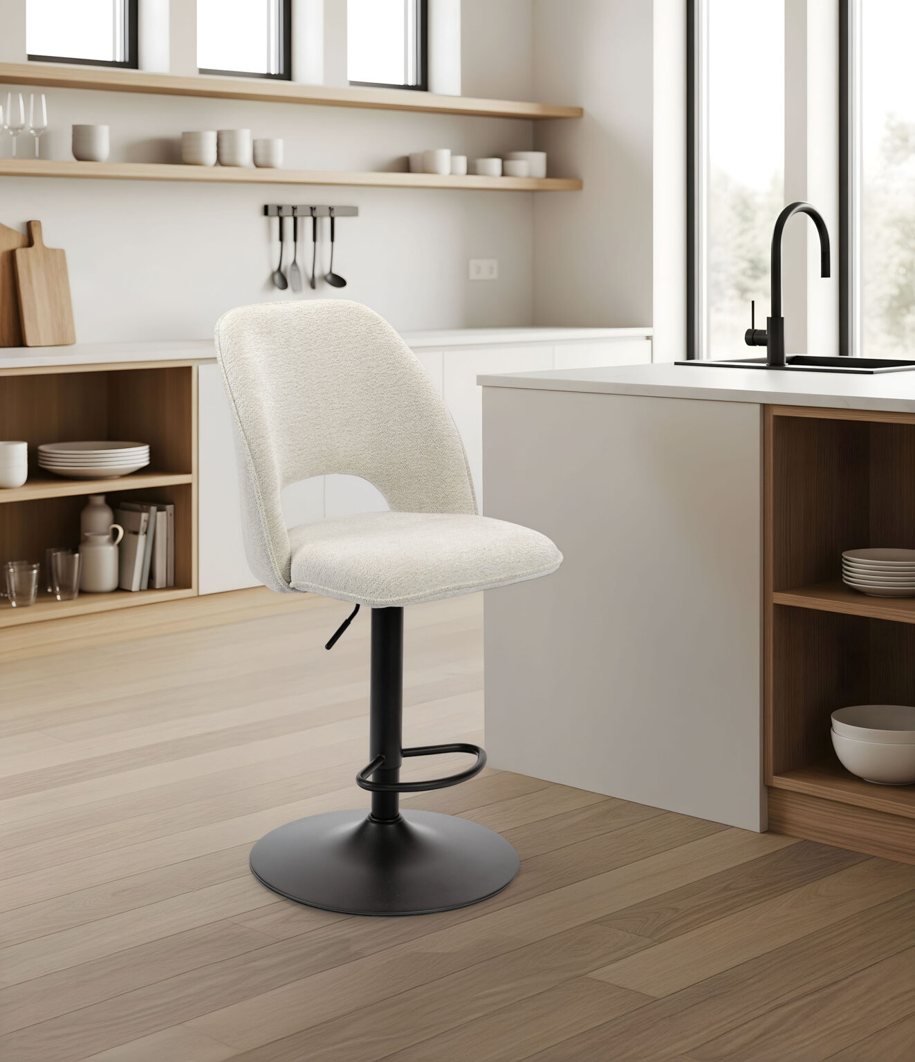 ambiance Roxane pied Piston beige avant - Girardeau