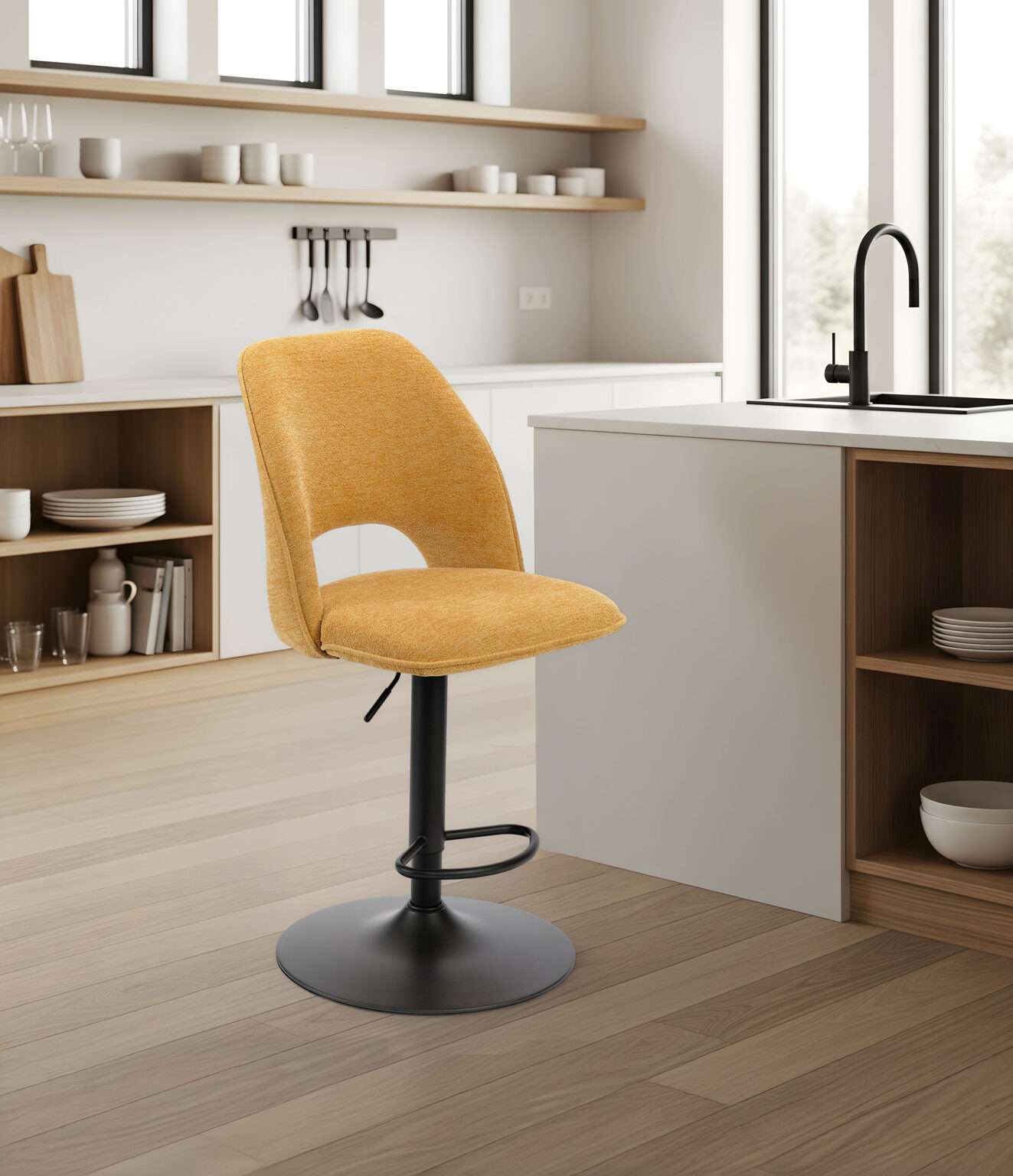 ambiance roxane Pied Piston jaune avant - Girardeau