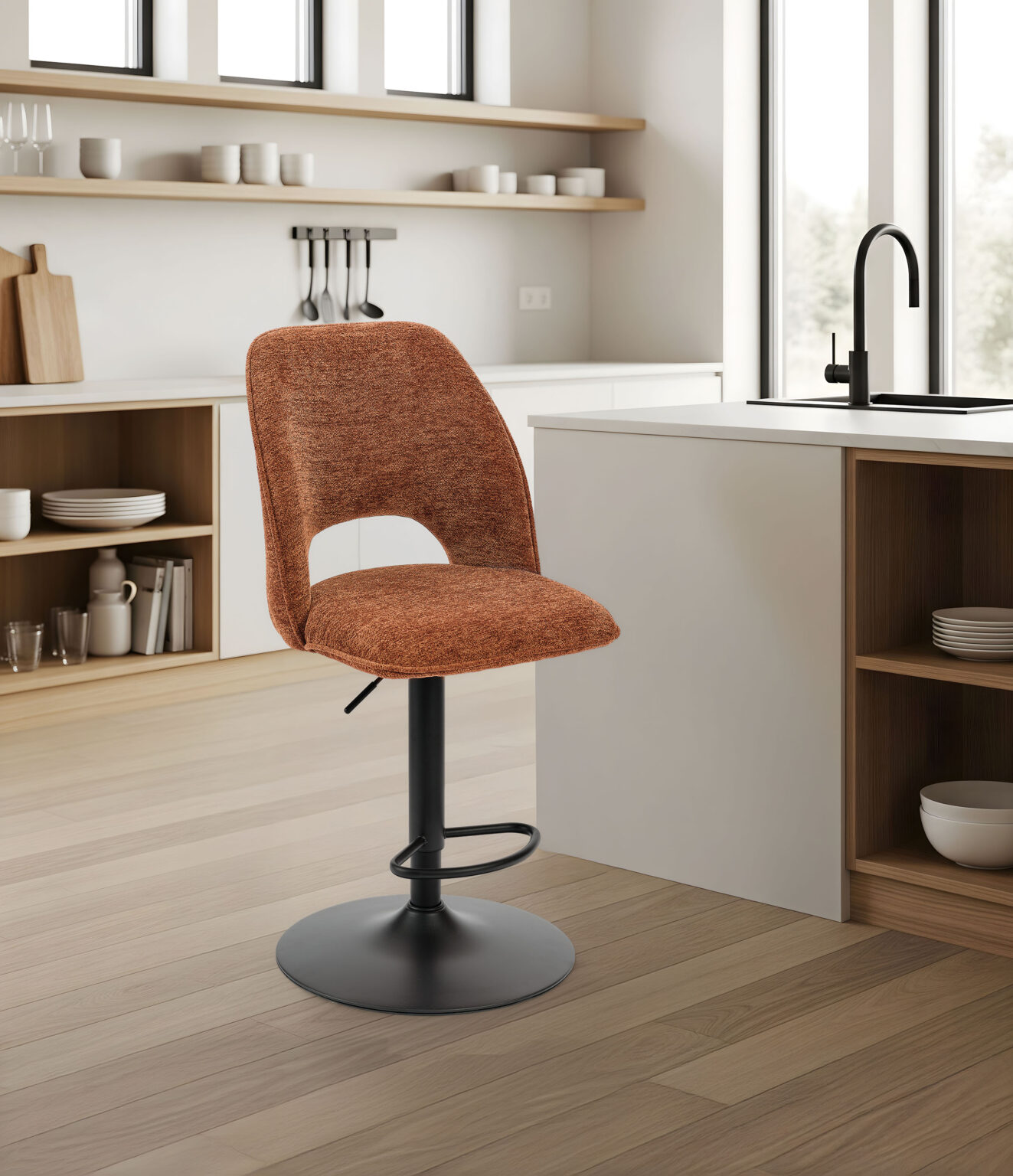 ambiance Roxane pied Piston terracotta avant - Girardeau