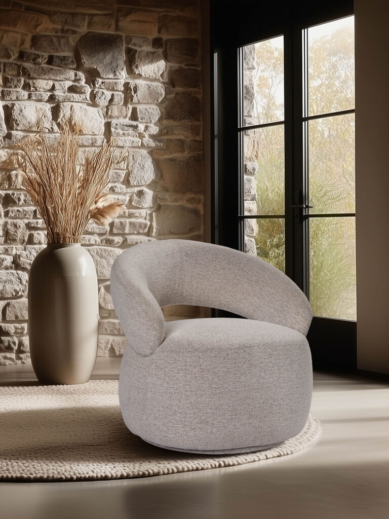 ambiance Fauteuil Lucas beige avant - Girardeau