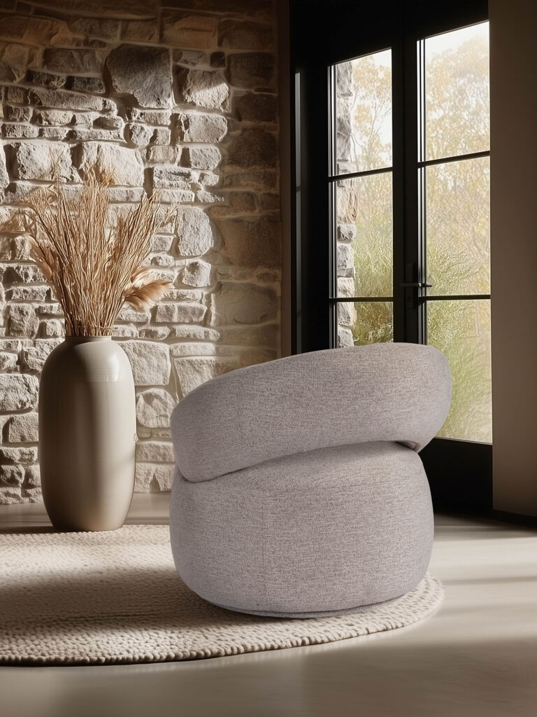 ambiance Fauteuil Lucas beige arrière - Girardeau