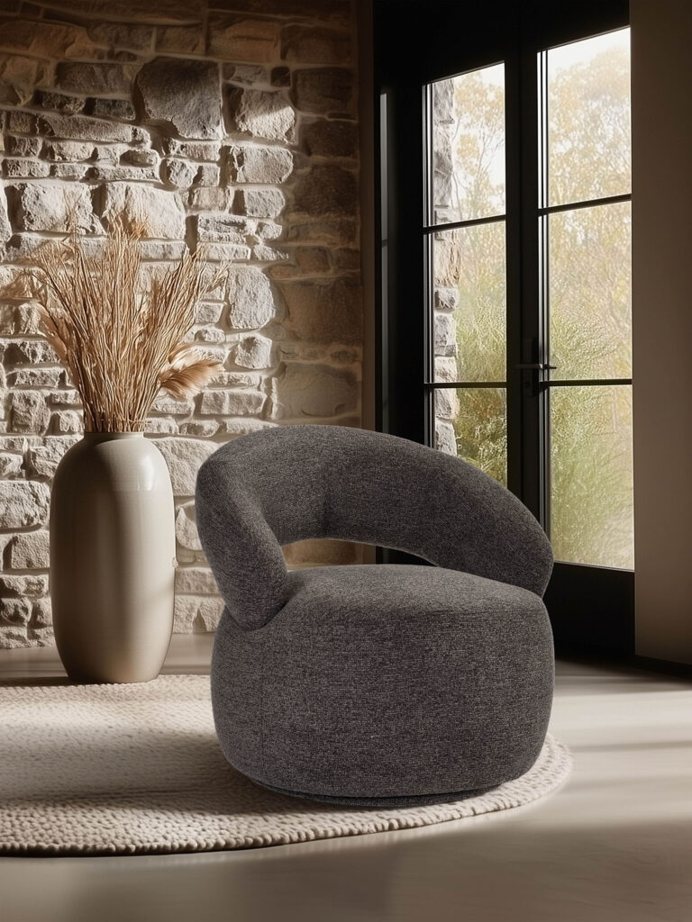 ambiance Fauteuil Lucas gris avant - Girardeau