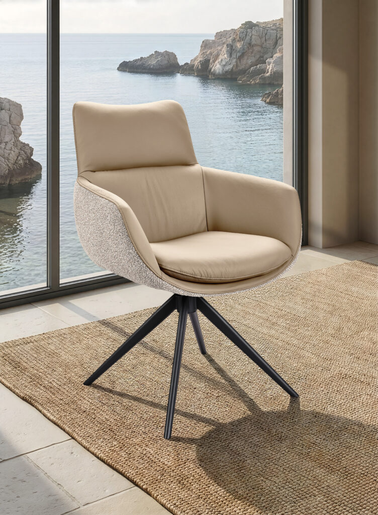 ambiance fauteuil eva beige avant