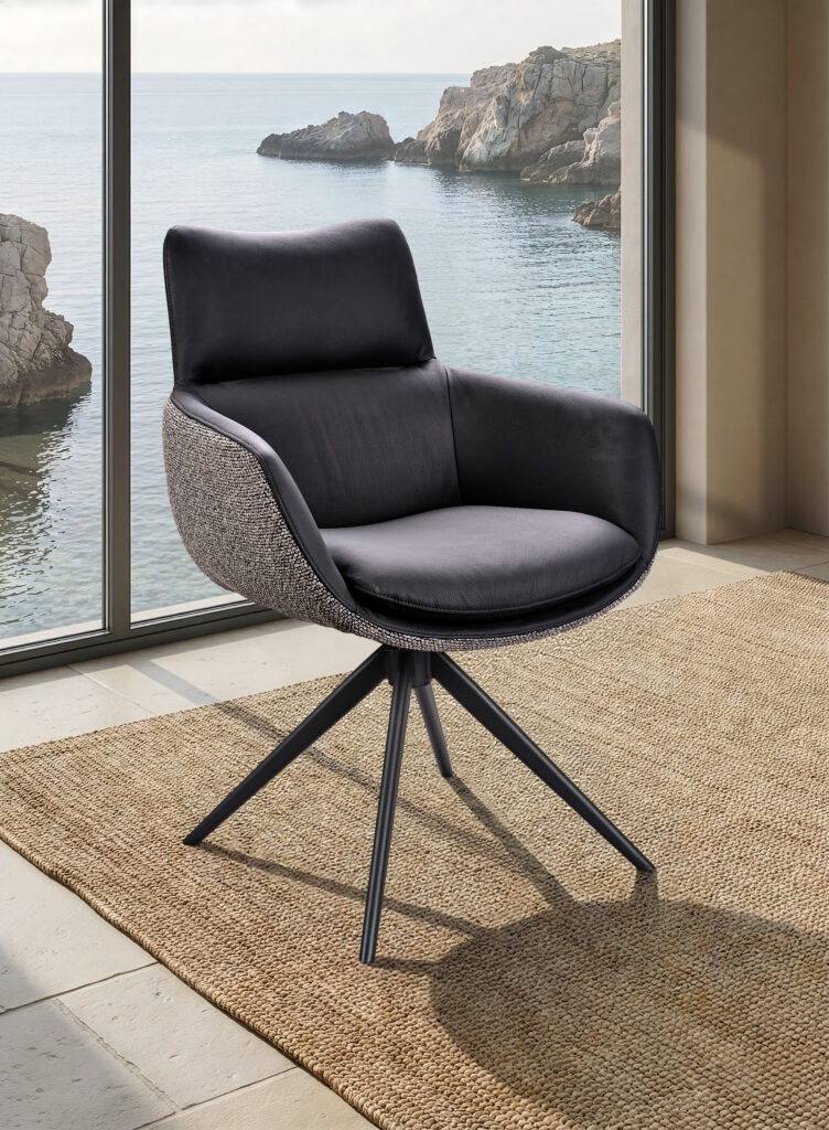 ambiance fauteuil eva noir avant