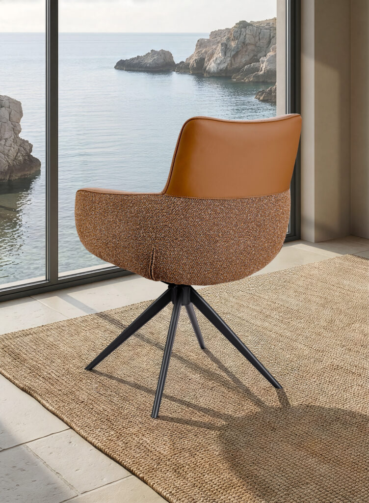 ambiance fauteuil eva cognac arrière