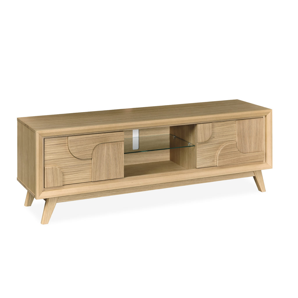 Meuble TV Hifi 2 portes en 1.70m collection RIVAGE - Girardeau