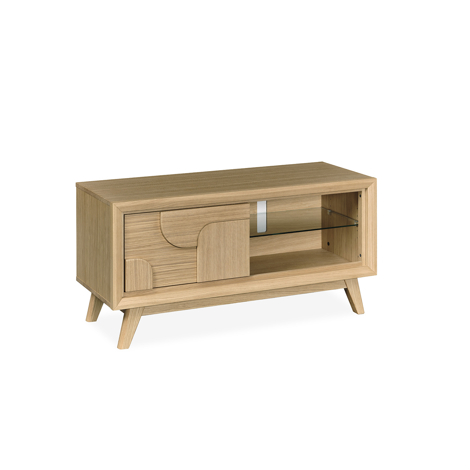 Meuble TV Hifi 1 porte en 1.20m collection RIVAGE - Girardeau