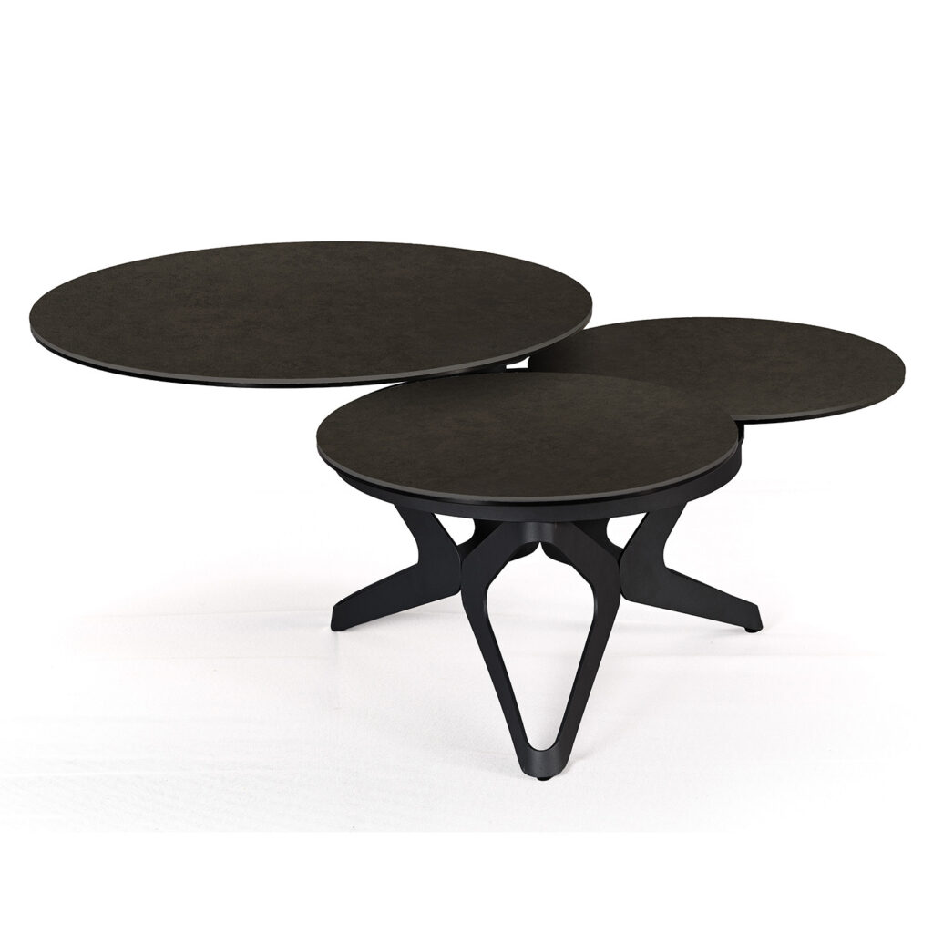 table de salon Sydney Iron satiné - Girardeau