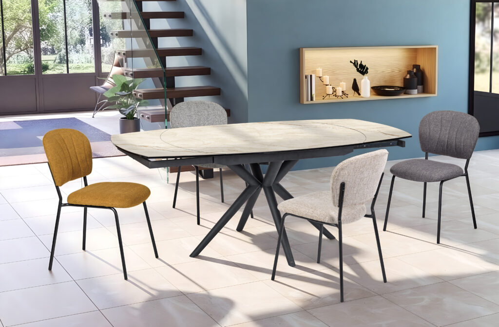 ambiance nymphéa 160 beige veiné ouverte