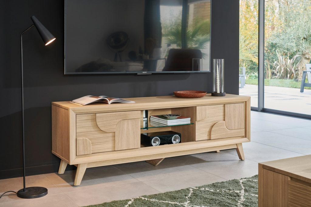 Meuble TV Hifi 2 portes collection Rivage - Girardeau