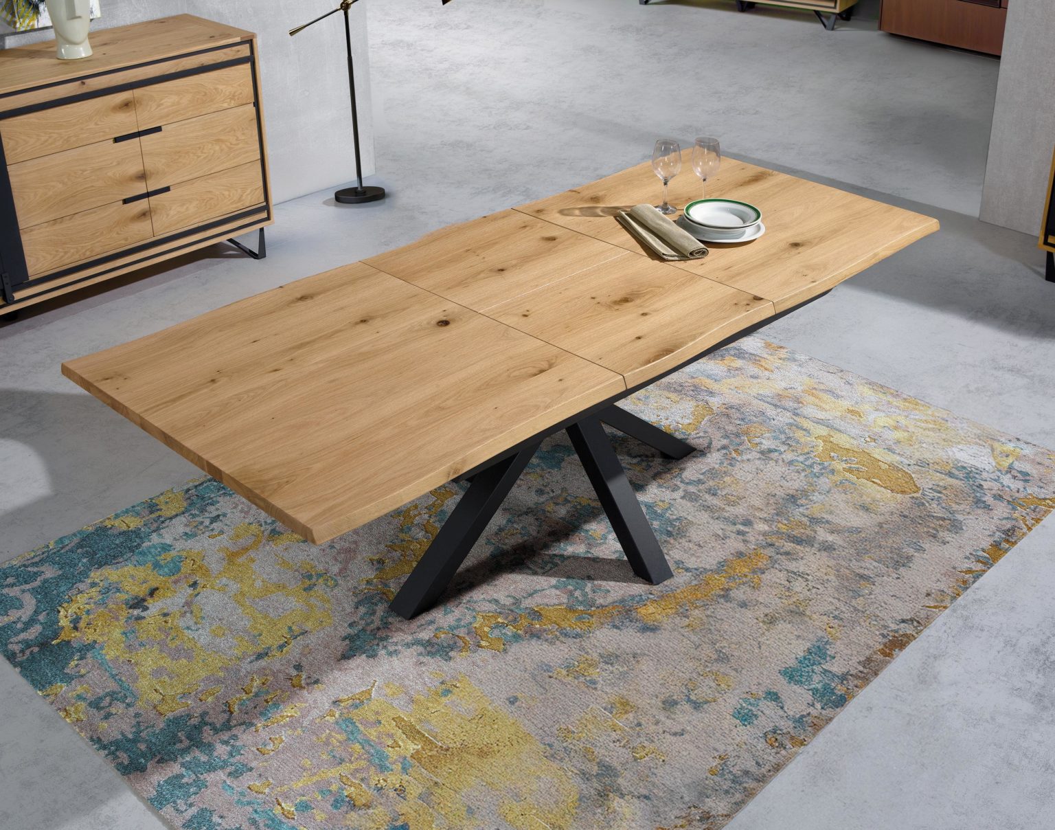 Vue du dessus plateau table collection Sunset 1 - Girardeau