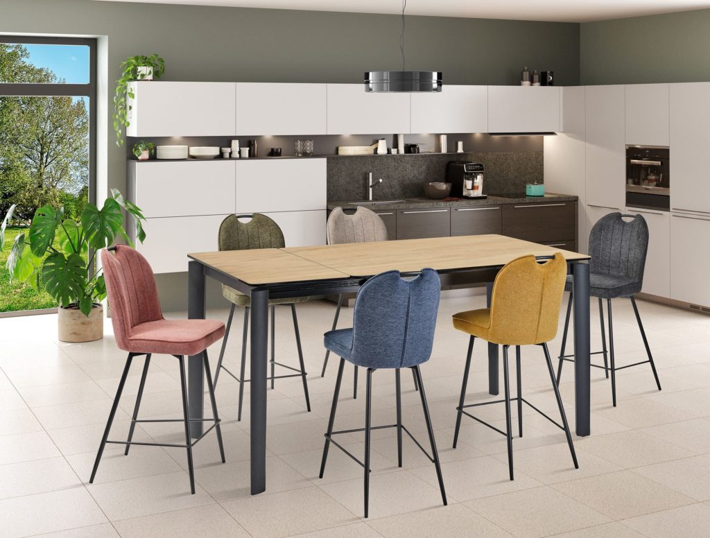 Ambiance table Timéo ouverte céramique bois - Girardeau